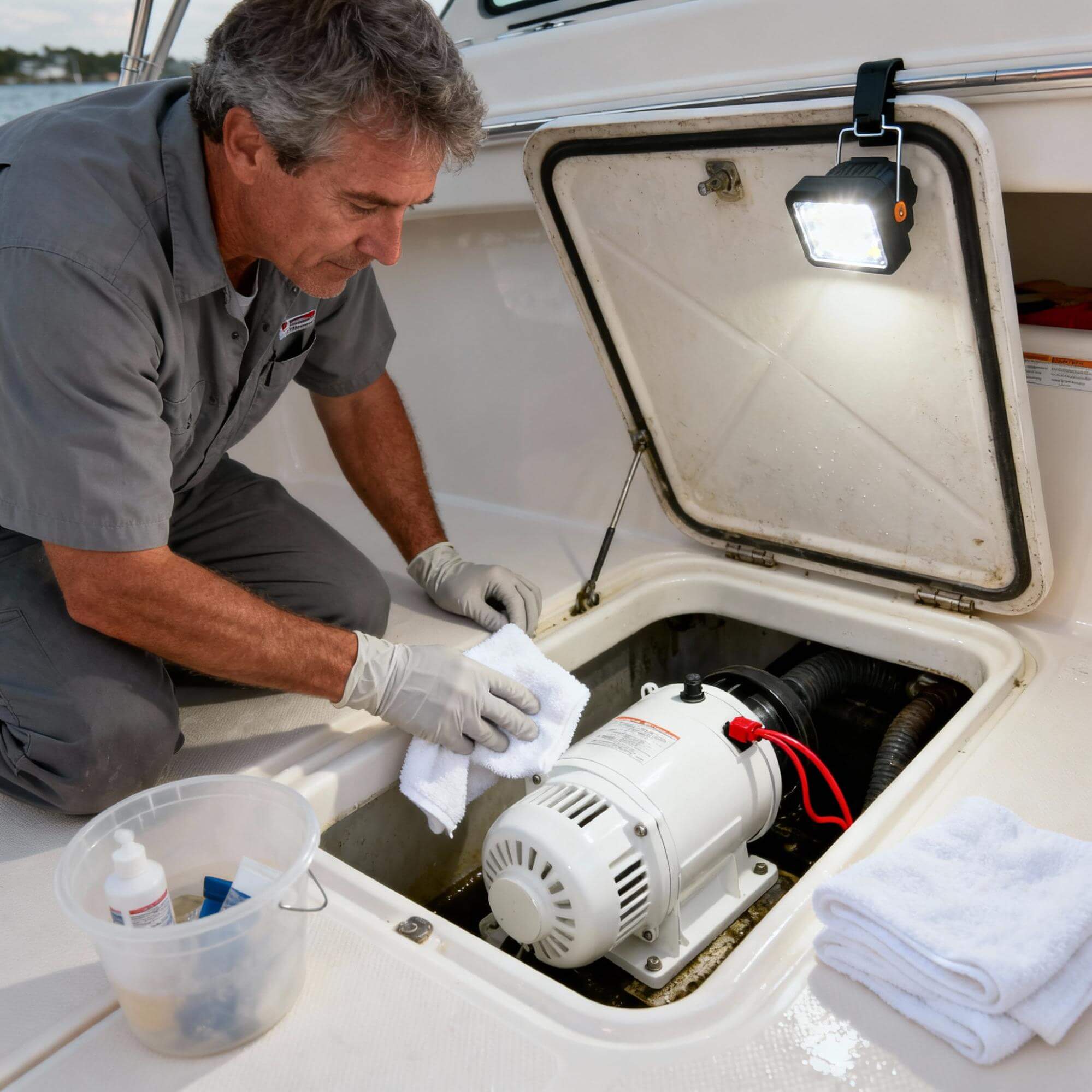 Superior Storage boat bilge pump dry storage preparation