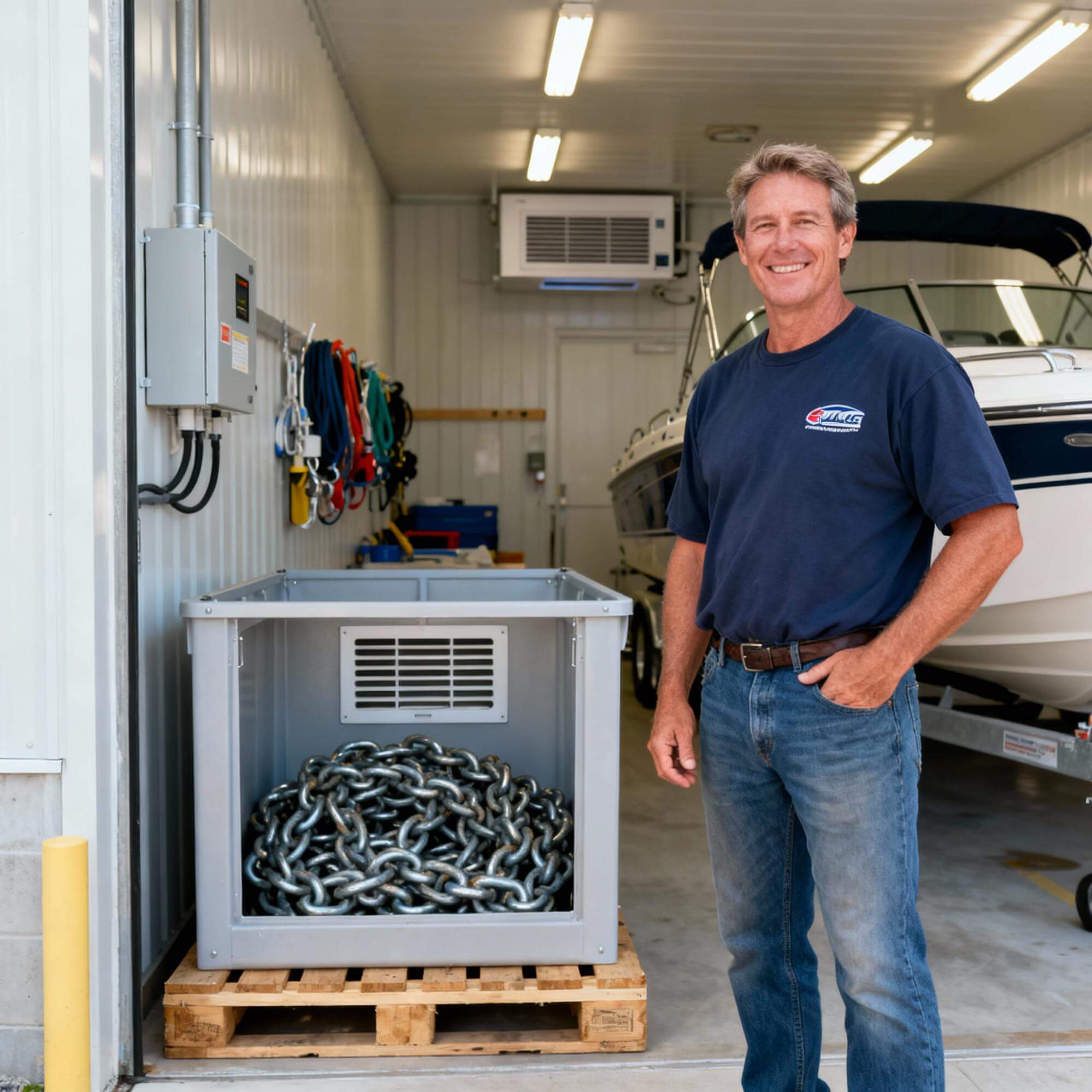 Superior Storage remove anchor chain before storage